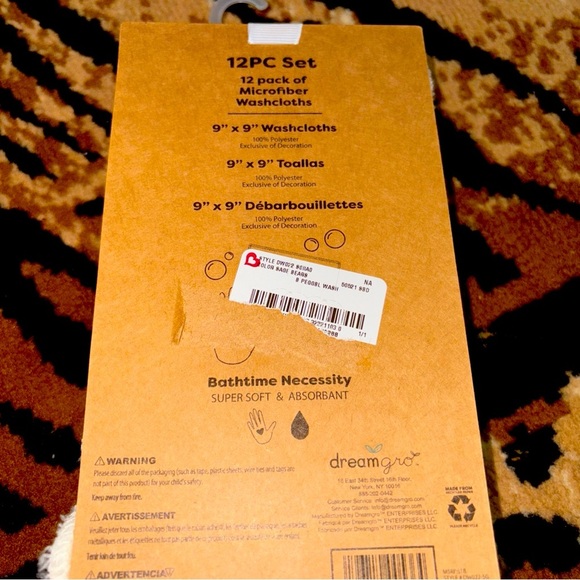 Dream go 12 Pack Washcloths - Picture 2 of 6